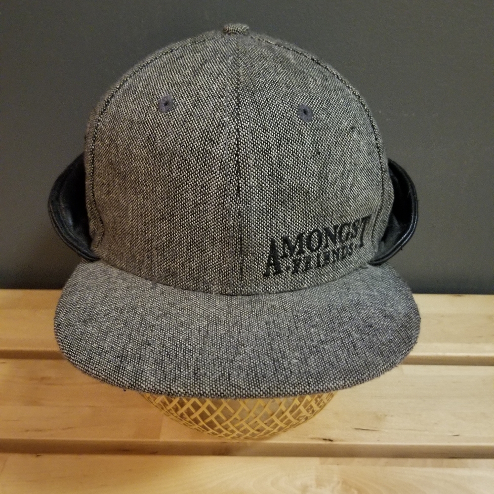 NEW ERA x AMONGST FRIENDS Tweed Fitted Cap w Faux Leather 7 3/8